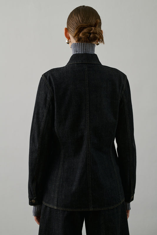 Veste Garry - Denim Brut Noir - Coton - Femme