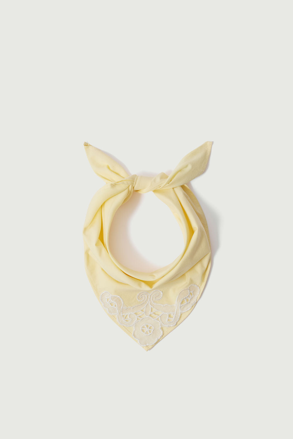 Foulard Hinaya - Jaune Pâle - Coton - Femme