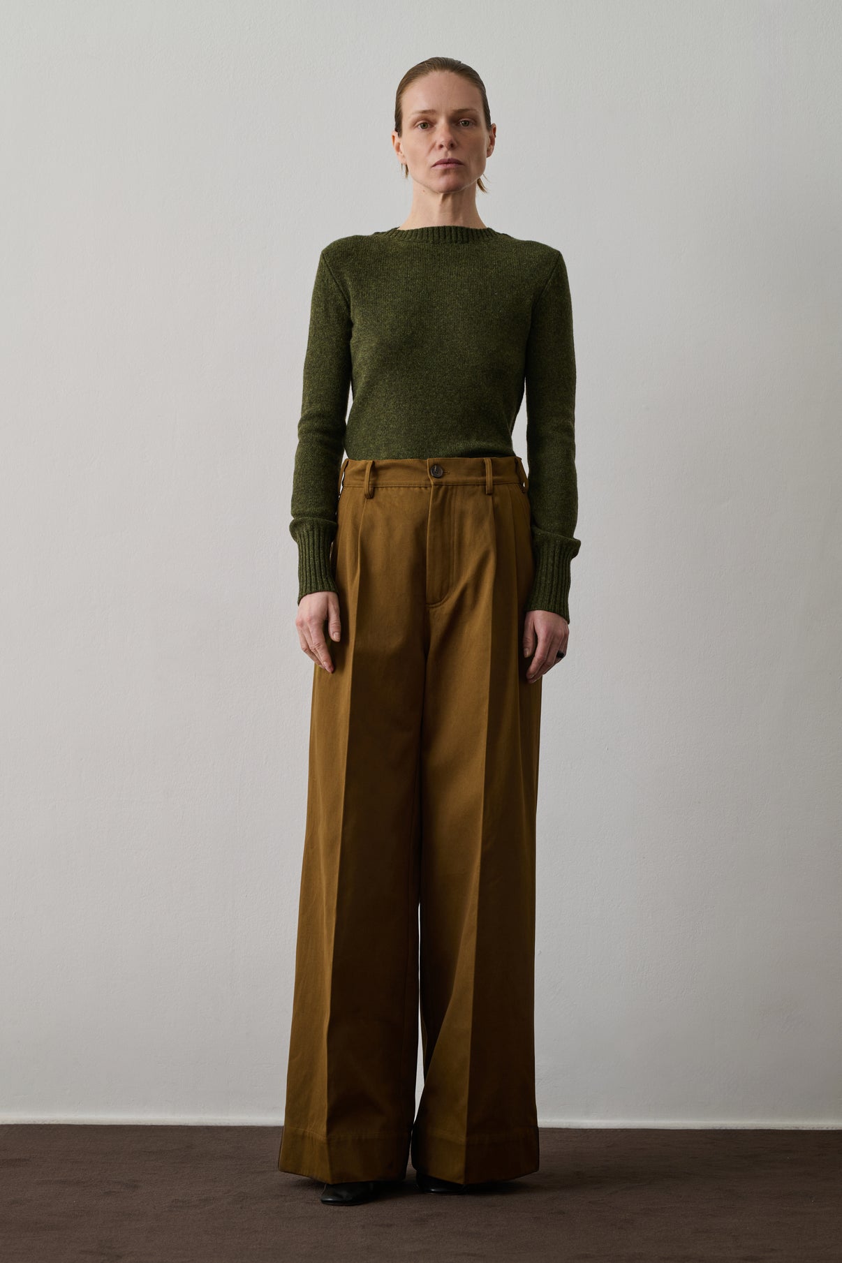 Pantalon Frejus - Kaki/Bronze - Coton - Femme vue 1