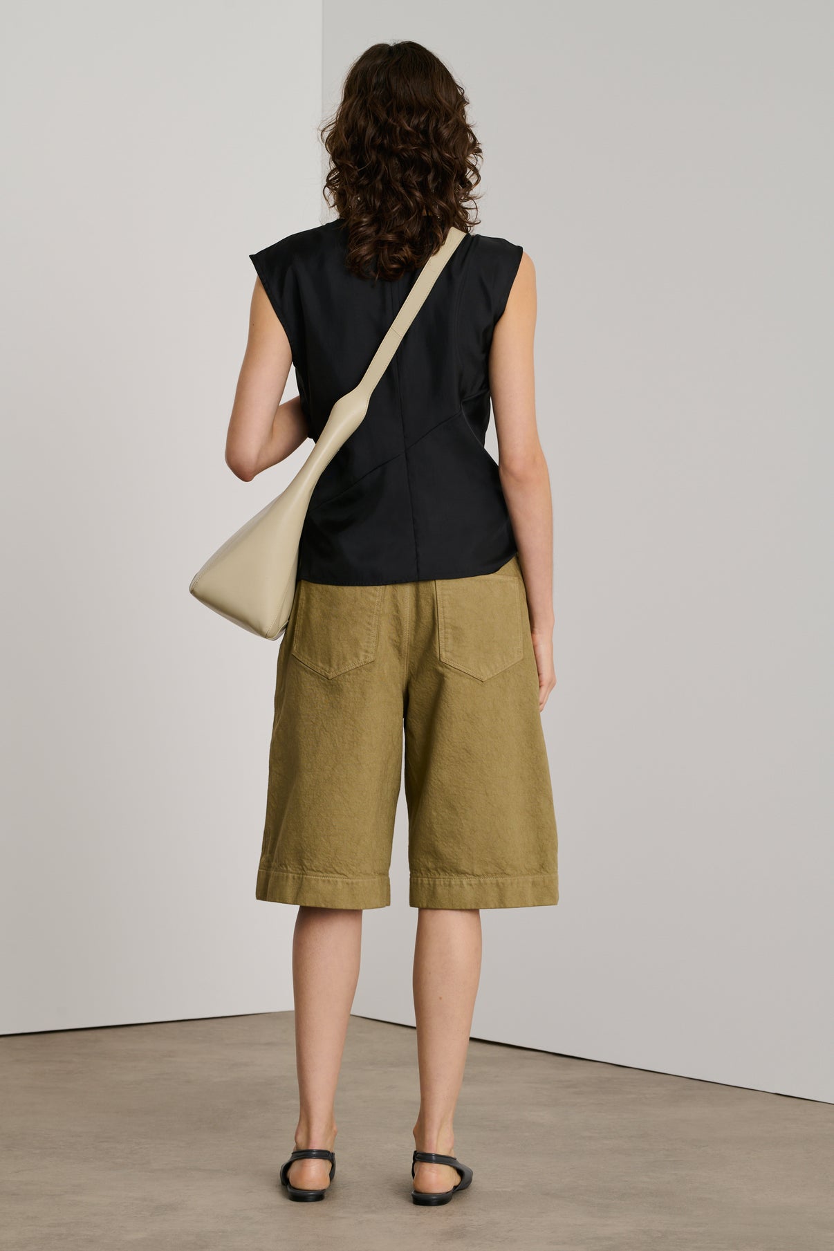 Bermuda Ethan - Beige - Coton - Femme vue 3
