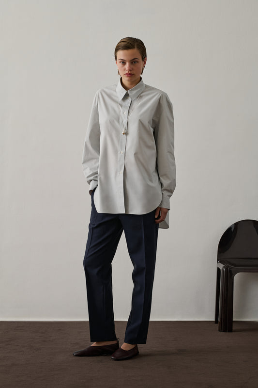 Pantalon Gabriel - Navy - Laine - Femme