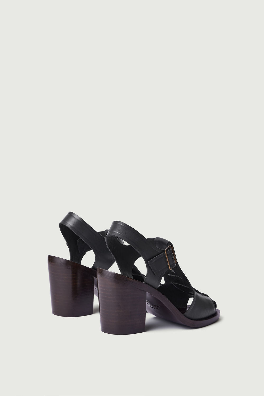 Sandales Vera - Gris Anthracite - Cuir - Femme vue 4